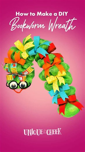 How to Make a Book Worm Wreath!