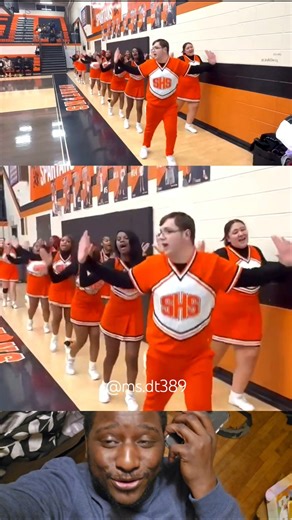 🏀🧡🤍 It's going down 📣 #cheer #cheerleading #highschool #basketball