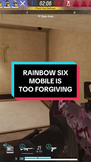 Rainbow Six Mobile compared to Siege is MUCH MORE forgiving, watch me do this play where I would’ve been SMOKED. Let me know in the comments every mistake I made #r6siege #rainbowsix #rainbowsixmobile #r6mobile #r6