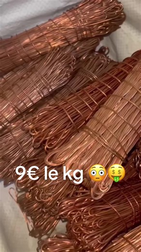 9€ le kg de cuivre, je ne sors plus de chez moi sauf pour en récupérer ou le vendre ! #cuivre #cable #ferailleur #btp #electricien