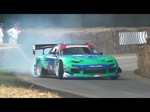 James Deane’s 4-Rotor 26B FD3S Mazda RX-7 11.000RPM! Drifts @ FOS Goodwood 2024