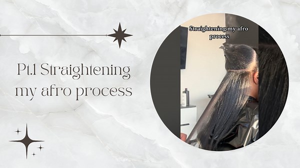 Pt.1 Straightening my afro process