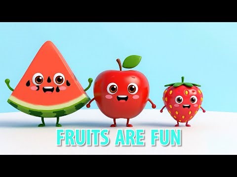 Fruit Song for Kids 🍎🍌 | Learn Fruits Names | Fun & Healthy Kids Music