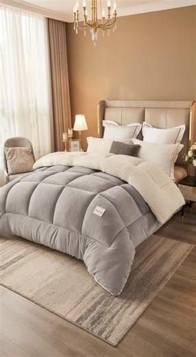Crystal Velvet Warmth Cotton Comforter: Comfort Redefined