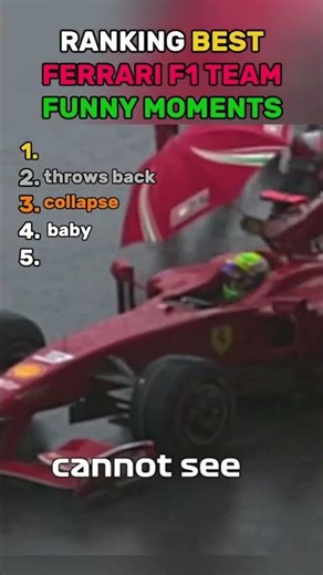 Ranking best Ferrari f1 team funny moments