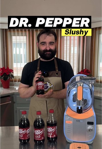 Making a Delicious Dr Pepper Slushy at Home