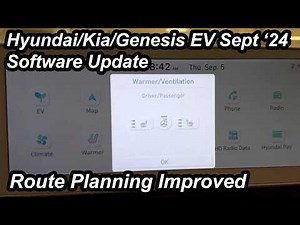 Hyundai/Kia/Genesis EV Sept 2024 Software Update