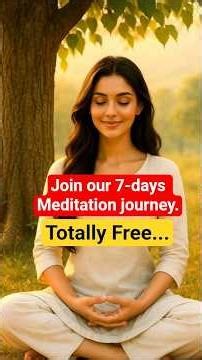 7- days meditation journey begins | Start Your Transformation...🍁 #meditation #innerpeace