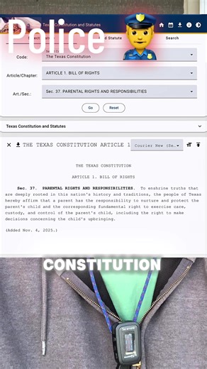 Interference with Child Custody and The Texas Constitution #lawenforcementcommunity #cops #copsoftiktok #sheriff #police