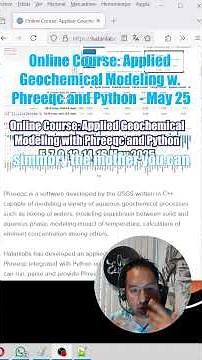 Online Course: Applied Geochemical Modeling with Phreeqc and Python - May 2025