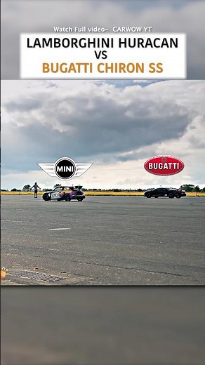 LAMBORGHINI HURACAN VS BUGATTI CHIRON SS —DRAG RACE