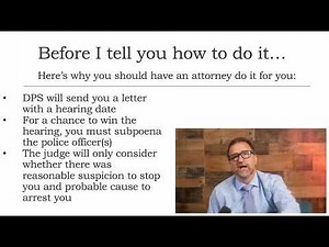 How to Request an ALR Hearing | Postponing the Driver's License Suspension | Austin Criminal Defense