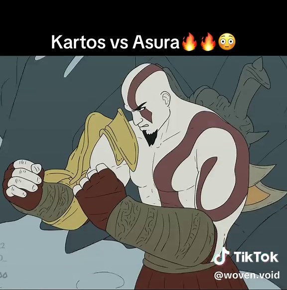 Who winning KRATOS or ASURA??🔥🔥😳 Animation by: Katsu2000 #fanmade #animation #kratos #asurawrath
