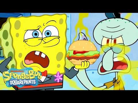 SpongeBob's Weird & Gross Food Moments 🤢🍔 | 10 Minutes | SpongeBob
