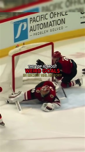 Top 10 most weird goals in recent NHL #NHL #foryoupage #fypシ #goals #nhlhighlights
