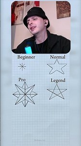 DIFFERENT WAYS TO DRAW A STAR 🌟