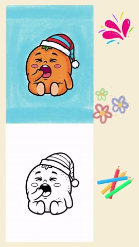 10 Funny Food Coloring Pages | Printable Kids Activity | Instant Download A4 - Etsy