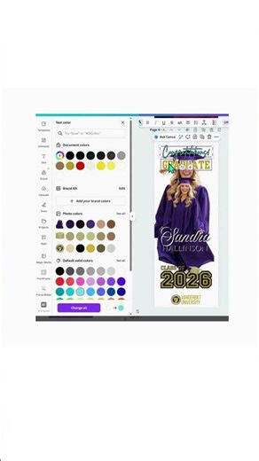 Graduation Banner Template Editable In Canva