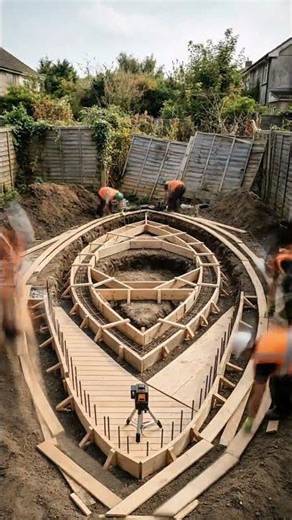 Eye-Shaped Reflective Pool Transformation 🌿 From Abandoned Backyard to Luxury Mirror Oasis