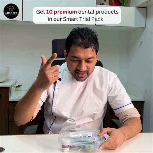 Don't just take our word for it - hear from Dr. Nikunj Patel: "I ordered the Smart Pack from Smart Dental Innovations and I'm impressed! It includes mouth mirrors, hand k files, rotary files, a complete bur pack, flowable composite series, Paper points, GP points, surgical sutures, and temporary filling material - all for just ₹1,199!" The Smart Pack includes: ✅ Diagnostic instruments (Mouth mirrors) ✅ Endodontic essentials (Hand & rotary files, GP points) ✅ Complete bur collection ✅ Restorative