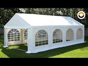 Partyzelt 4x8m (PVC) - Aufbauanleitung (PRO Ultra) | TOOLPORT
