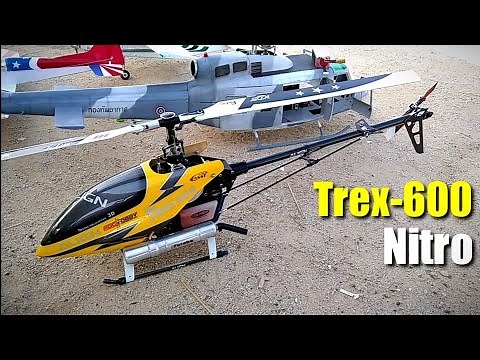 Rc Helicopter - Align Trex 600 nitro very fast rc helicopter.