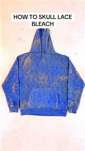 How To Skull Lace Hoodie Bleach