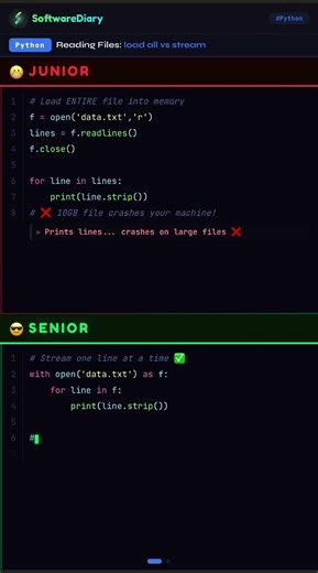 Junior vs Senior Python Developer 🐍 | 10 Lines vs 1 Line! #ytshorts #coding #python