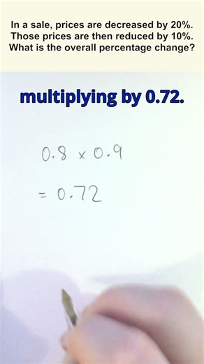 Multiple percentage changes. What's the overall change?