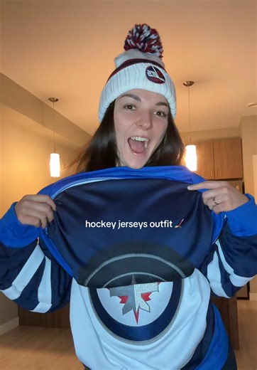 Go Jets Go 🏒#nhl #hockeyoutfit #canada #winnipegjets #fyp