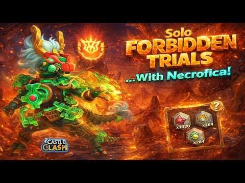 ✨Solo Forbidden Trial With Necrofica | Castle Clash✨