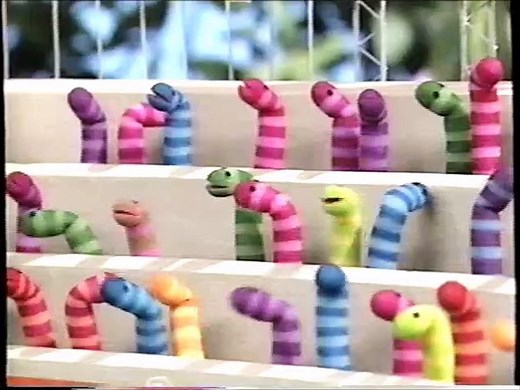 Sesame Street Slimey's World Games (1996 VHS)