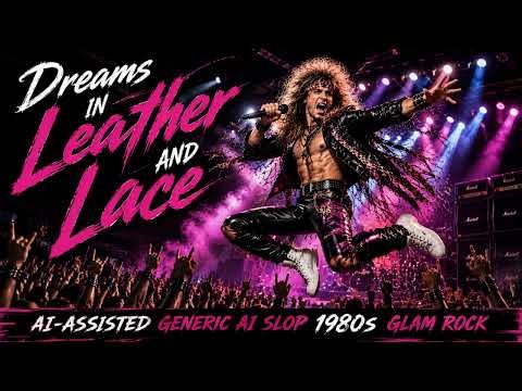 AI-Assisted Generic Low-Effort AI Slop 1980s Glam Rock - Dreams In Leather And Lace