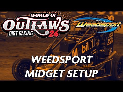 Weedsport Custom setup for the Midgets World of Outlaws Dirt Racing 24