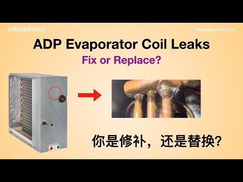 ADP Evaporator Coil Leaks: Fix or Replace? Are you a repair technician? Should you replace or rep...