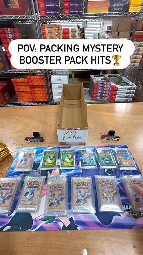 6K views | POV: PACKING MYSTERY BOOSTER PACK VINTAGE HITS Order by midnight to chase these hits and way more拾 Daily chases of Authentic Graded Pokémon Cards, Mystery Booster Packs, and Insane Giveaways await only at MysteryPokeSlabs.com | Mystery Poke Slabs | Facebook