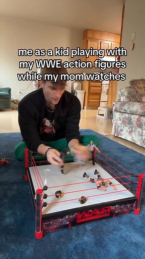 5.1K views · 25 reactions | setting up the arena in the living room was key #reels #explore #explorepage #wwe #wrestling | KWE | Facebook