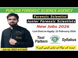 PFSA Jobs 2026|Forensic Scientist & Junior Forensic Scientist Vacancies|Test Pattern & Syllabus|PREP