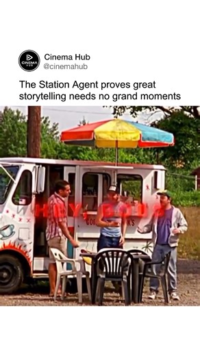 Cinema Hub on Instagram: "The Station Agent (2003) is a quiet, character-driven film about Finbar McBride, a man with dwarfism who inherits an abandoned train depot in rural New Jersey and hopes to live there in solitude. Instead, he slowly forms an unlikely friendship trio with an overly talkative hot-dog vendor, Joe, and a grieving artist, Olivia, through small, everyday encounters shared walks along the tracks, meals, and awkward conversations. Follow @cinemahub (us) for more movie and televi