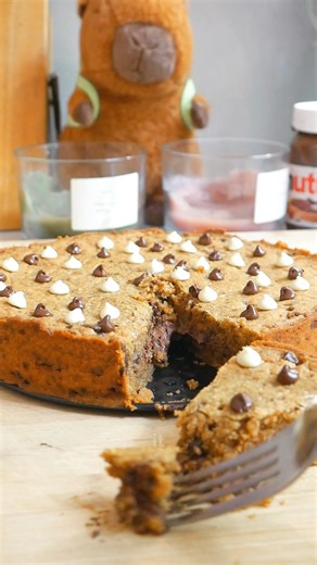 Viral Nutella Cookie Pie w 5 ingredients 🥧