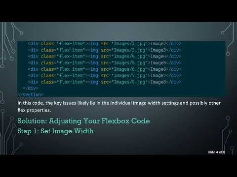 Solving the Flex-wrap Issue: How to Properly Display Images in Rows with Flexbox