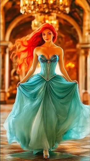 #DisneyPrincess #Ariel Is Now a GENIE?! Her Magical Transformation! #aiedits #aiediting