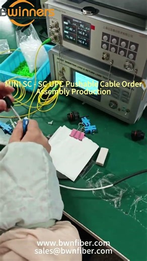 9 MINI SC SC UPC Pushable Cable