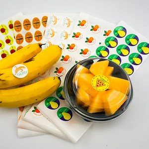 [Hot Item] Colored Round Sheet Strong Self Adhesive Art Paper Sticker Label for Food with Logo