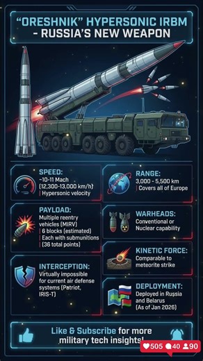 Breaking Down Russia's Game-Changing "Oreshnik" Hypersonic Missile. 🚀💥