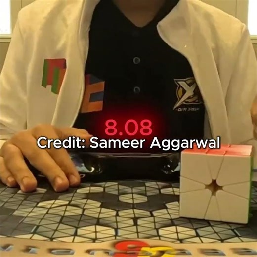 Sameer Aggarwal Square-1 World Record average [4.63] #rubikscube #viral #shorts