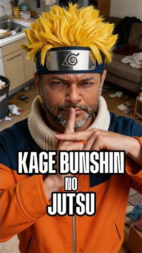 Naruto: Kage Bunshin No Jutsu #pov #kagebunshinnojutsu #clone #aieffect #Anime