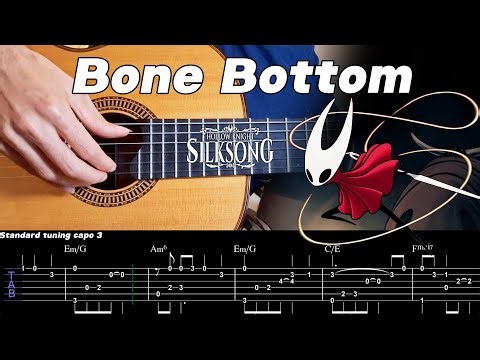 Easy version: Bone Bottom – Hollow Knight: Silksong | Fingerstyle Guitar (TAB)