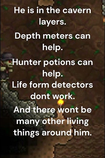 How to get the SKELETON MERCHANT in Terraira