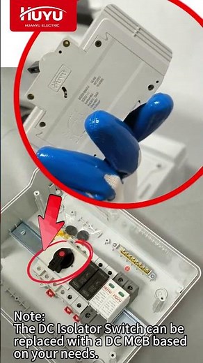 Maximize Solar Safety with HUYU’s 1-In 1-Out DC Combiner Box! ☀️🛡️